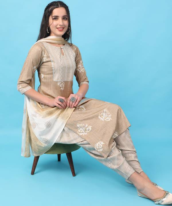 Nyka 2 Stylish Designer Fancy Wear Kurti Dhoti With Dupatta Readymade Collection